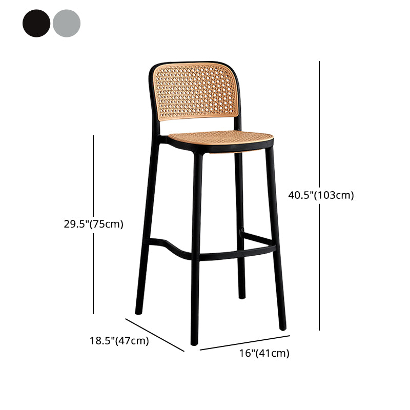Silla de Bar con respaldo moderno, taburete para mostrador de cuero sintético para hogar y balcón
