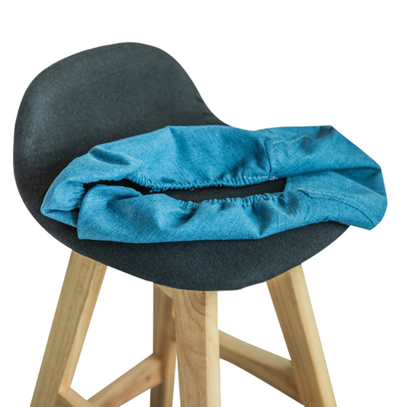 Taburete de bar interior contemporáneo de 29 pulgadas, taburete trasero sin brazos de madera con reposapiés