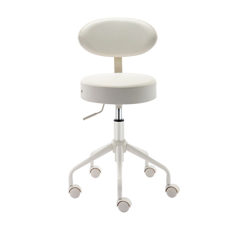 Taburete de cuero sin brazo de la barra moderna ajustable taburete de cuero con brazo con giro