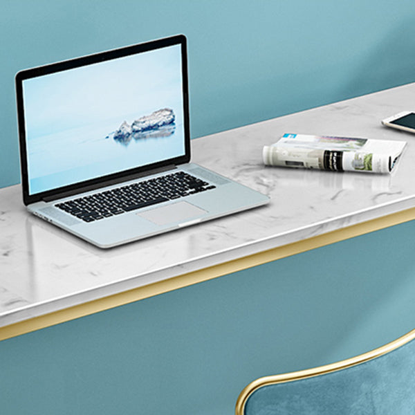 Mesa de comedor de altura de pub dorado mesa de mostrador de fútbol de glam rectángulo, solo mesa