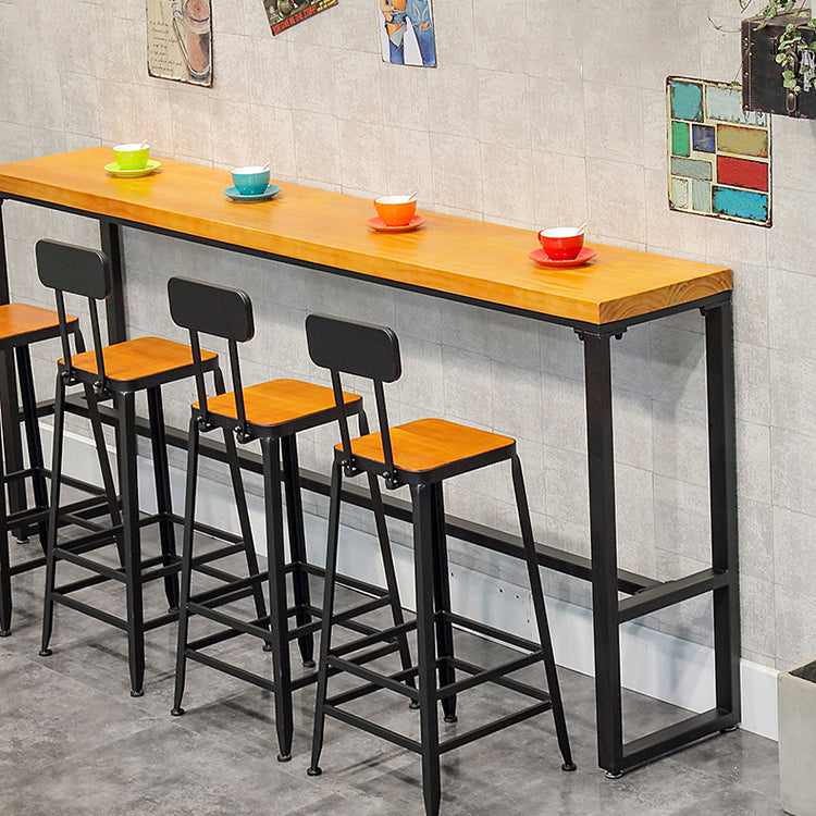 Mesa de barra de boba de madera rectangular moderno barra de interior/mesa de comedor