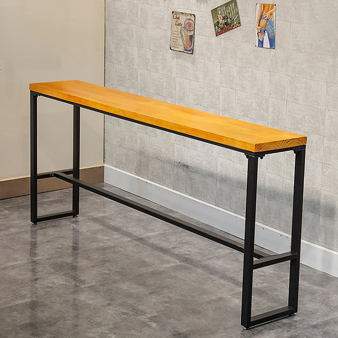 Mesa de barra de boba de madera rectangular moderno barra de interior/mesa de comedor