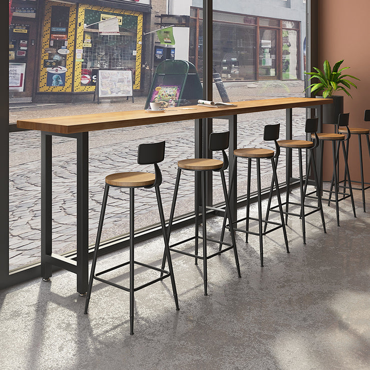 TRESTLE CAFE y Table de mostrador de la sala de custodia Mesa de bar de bistro moderna en natural