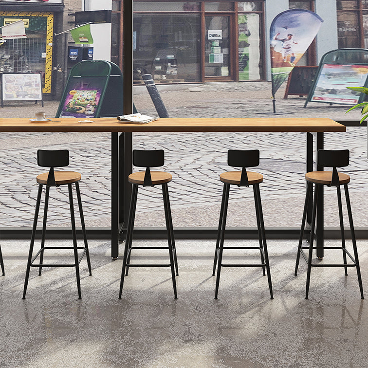 TRESTLE CAFE y Table de mostrador de la sala de custodia Mesa de bar de bistro moderna en natural