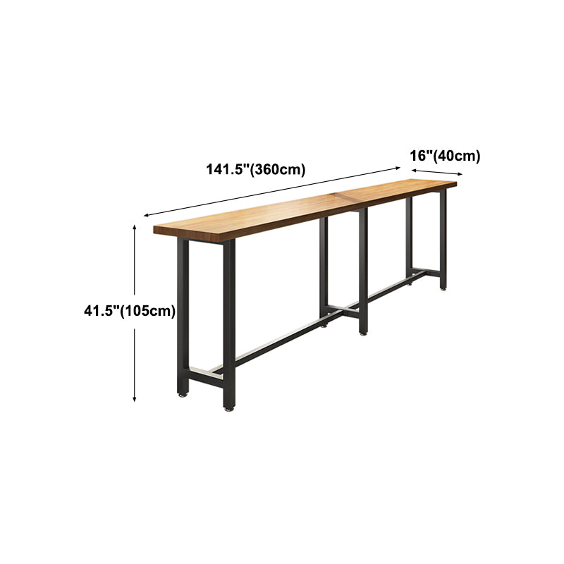 TRESTLE CAFE y Table de mostrador de la sala de custodia Mesa de bar de bistro moderna en natural
