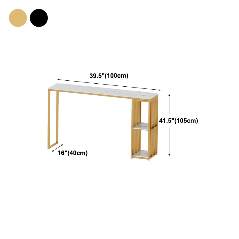 Modern de la mesa de barra de mármol almacenamiento de la mesa de almacenamiento de la mesa de comedor de altura del pub