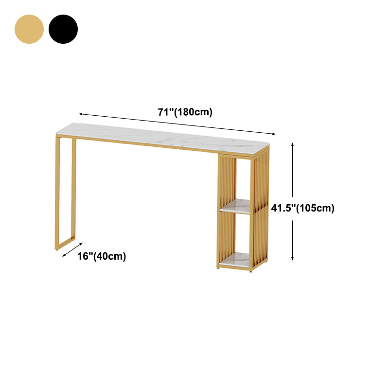 Modern de la mesa de barra de mármol almacenamiento de la mesa de almacenamiento de la mesa de comedor de altura del pub