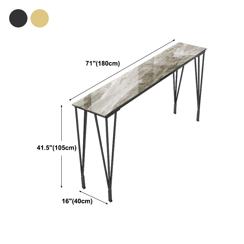 Table de salle à manger du bar à barre au rectangle