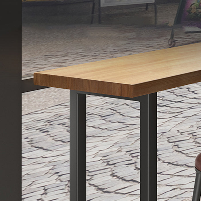 Modern Rectangle Bar Dining Table Wood Bar Height Cocktail Table 42-Inch Top