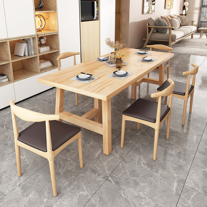 Modern 1/2/4/6 Pieces Dining Set Solid Wood Dining Furniture Set /Separate Items
