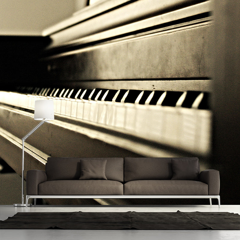 Piano Music Key Horizontal Photography Piano Mural Decorative Eco-friendly for Home Decor
