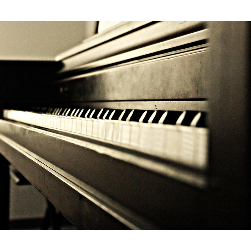 Piano Music Key Horizontal Photography Piano Mural Decorative Eco-friendly for Home Decor