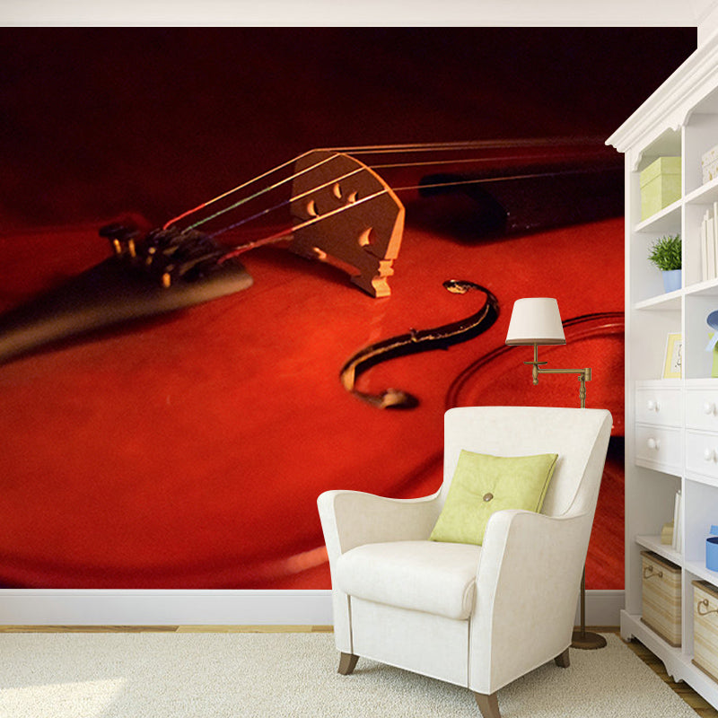 Violin Key Horizontal Photography Guitar Mural Decorative Eco-friendly for Room