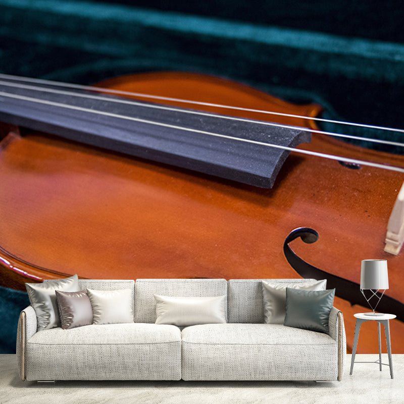 Violin Music Horizontal Photography Guitar Mural Decorative Eco-friendly for Wall Decor