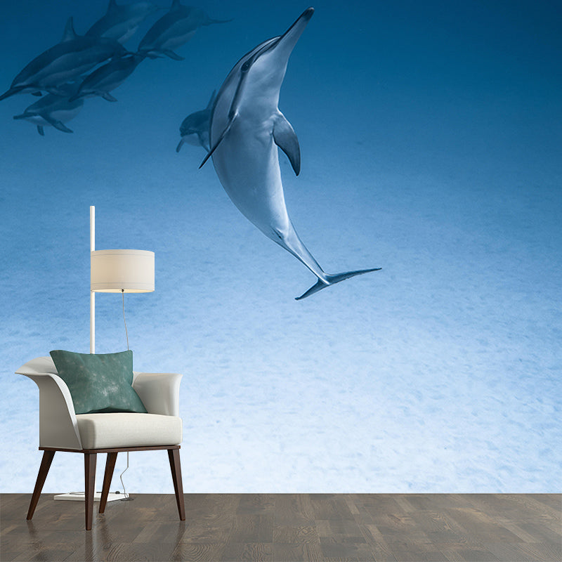 Seabed Mural Tropical Beach Style Decorative Eco-friendly for Living Room