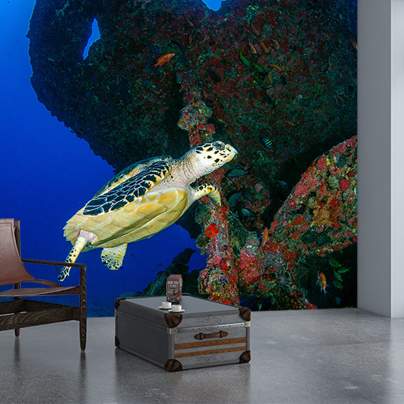 Beach Style Undersea Tropical Seabed Mural Decorative Eco-friendly for Room