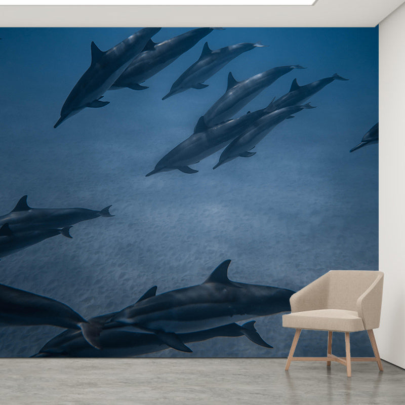 Eco-friendly Tropical Beach Style Seabed Mural Decorative Bathroom Mural