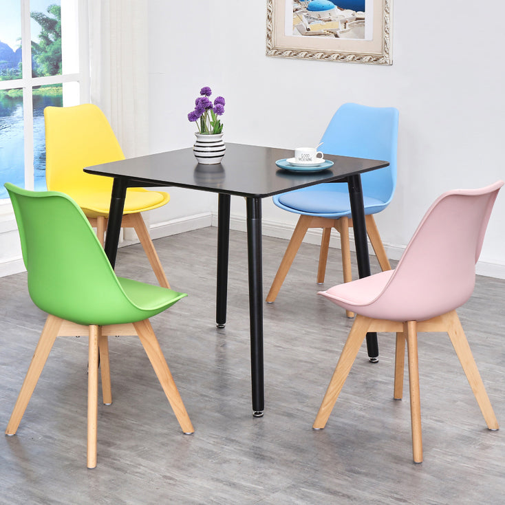 Mesa de comedor de estilo industrial 4 Pats Mesa de comedor con base de madera para uso en el hogar