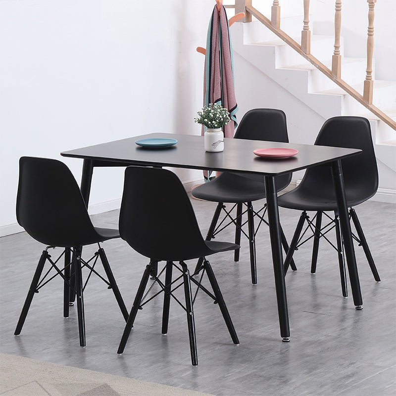 Mesa de comedor de estilo industrial 4 Pats Mesa de comedor con base de madera para uso en el hogar