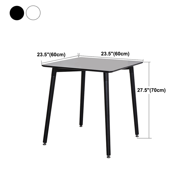 Mesa de comedor de estilo industrial 4 Pats Mesa de comedor con base de madera para uso en el hogar