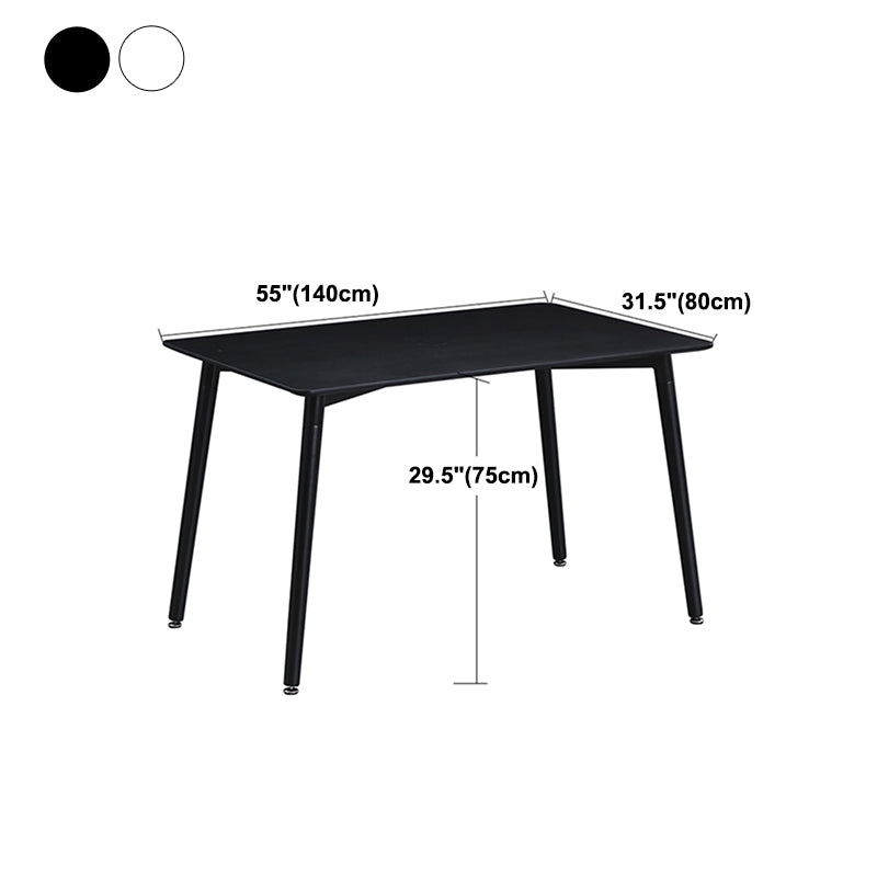 Mesa de comedor de estilo industrial 4 Pats Mesa de comedor con base de madera para uso en el hogar