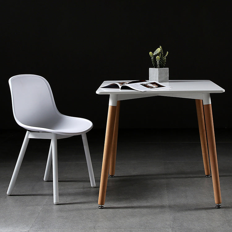 Mesa de comedor cuadrada industrial Mesa de comedor de madera con 4 patas para comedor