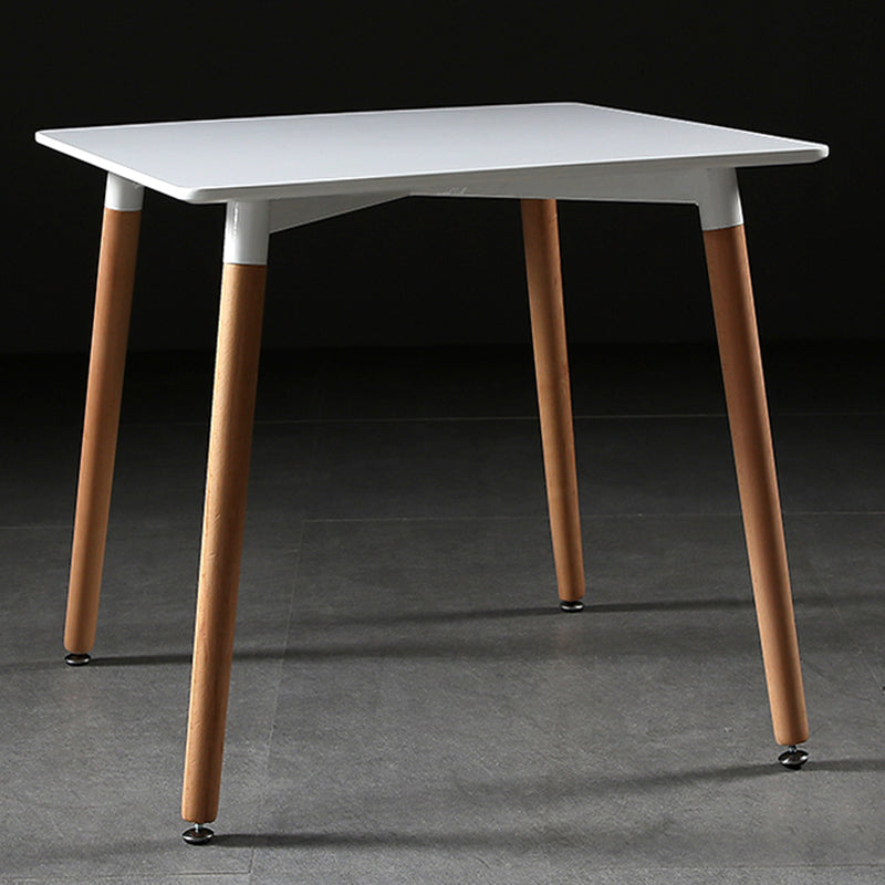 Mesa de comedor cuadrada industrial Mesa de comedor de madera con 4 patas para comedor