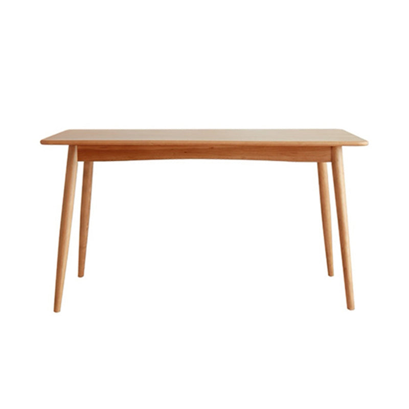 Solid Wood Industrial Dining Table Rectangle Standard Dining Table for Kitchen
