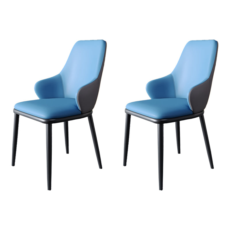 Sillas de comedor con respaldo sólido y brazo de diseño industrial, sillas de comedor de cuero para cocina