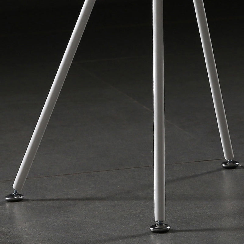 Sillas laterales sin brazos de estilo industrial, silla lateral con respaldo sólido de plástico para el hogar