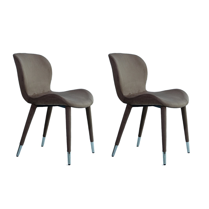 Silla de comedor de tela de lino de estilo moderno, silla de comedor con respaldo sólido y brazo para cocina