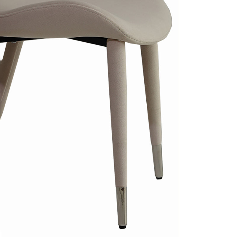 Silla de comedor de tela de lino de estilo moderno, silla de comedor con respaldo sólido y brazo para cocina