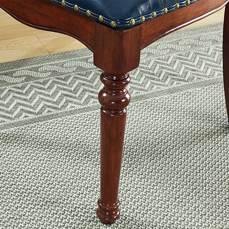 Silla lateral de cuero tradicional para restaurante Silla de comedor con respaldo cruzado natural