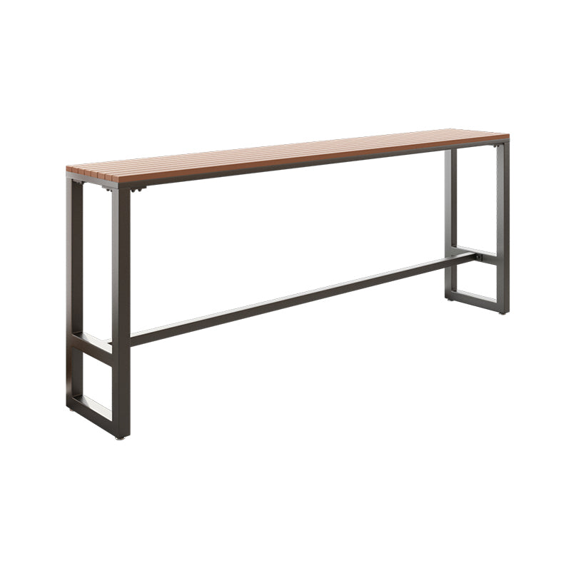 Mesa de reposapiés de madera al aire libre/mesa de pub rectangle bistro bar de altura de altura de la barra