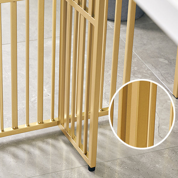 Glam Rectangle Pine Pub Bar Table Indoor Metal Double Pedestal Bar Dining Table with Shelf