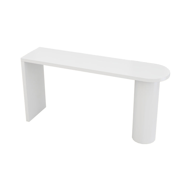 42-inch Height Cocktail Bar Table Industrial Style Wood Rounded Corners Top Bar Table