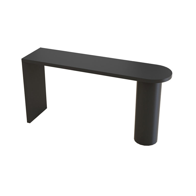 42-inch Height Cocktail Bar Table Industrial Style Wood Rounded Corners Top Bar Table