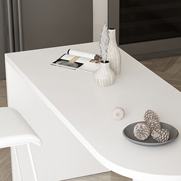 Kitchen Wood Top Counter Table Wood Legs Industrial Style 42-inch Bar Table