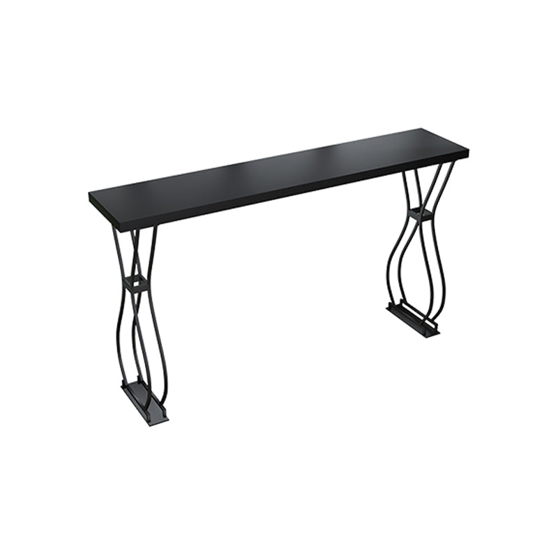 Glam Style 42-inch Height Bar Table Wood Top Pub Table for Living Room