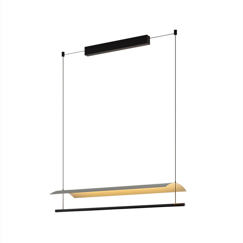 Modern Geometry Island Chandelier de 1 luces Restaurante LED LED LIGHTURES CON SHADE ACRYLIC