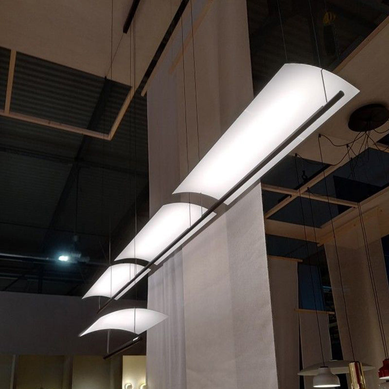 Modern Geometry Island Chandelier de 1 luces Restaurante LED LED LIGHTURES CON SHADE ACRYLIC