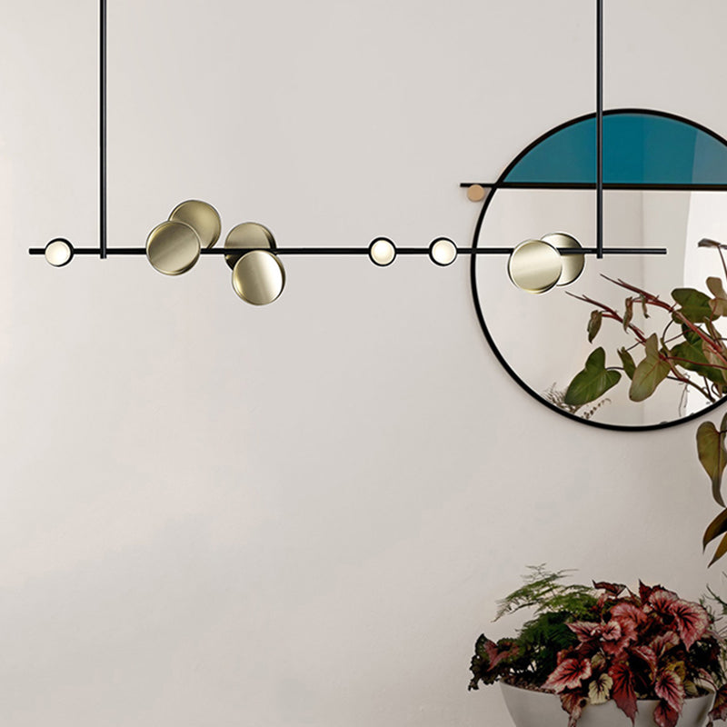 Suspension du restaurant de la géométrie moderne avec ombre avec une teinte acrylique