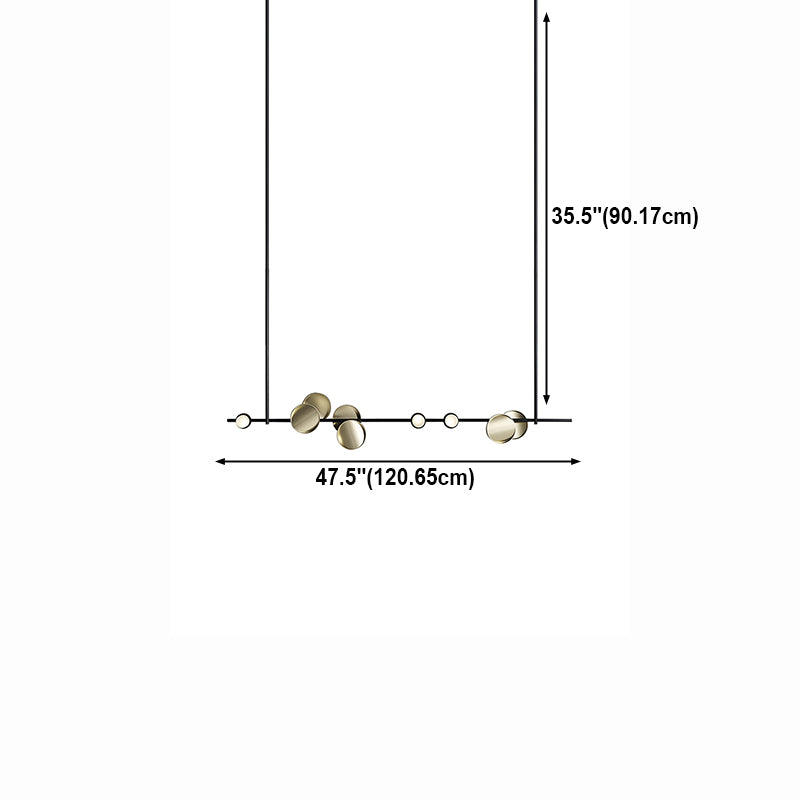 Suspension du restaurant de la géométrie moderne avec ombre avec une teinte acrylique
