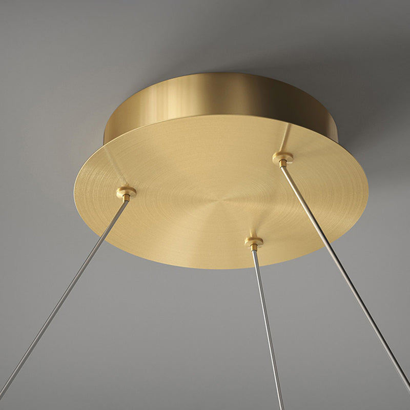 Metal Linear Chandelier Modern Style LED 2 Light Chandelier Lamp for Dining Room