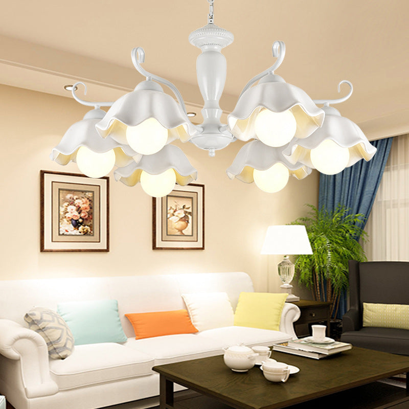 Lampada a sospensione a sospensione a sospensione in stile multi-testa Lampada a forma di lampadario per soggiorno per soggiorno