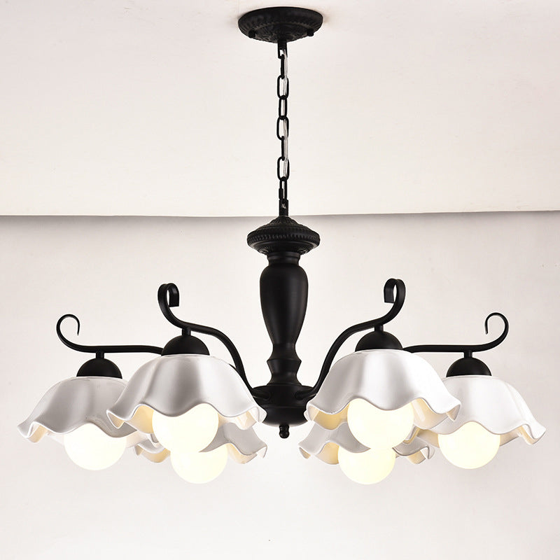 Lampada a sospensione a sospensione a sospensione in stile multi-testa Lampada a forma di lampadario per soggiorno per soggiorno