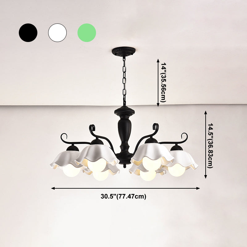 Lampada a sospensione a sospensione a sospensione in stile multi-testa Lampada a forma di lampadario per soggiorno per soggiorno