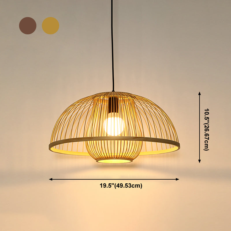 Bamboo moderne suspendu le luminaire pendentif simple pour le salon du salon