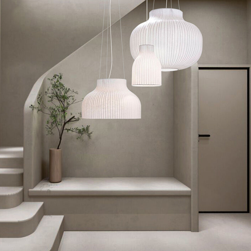 Ménage moderne suspendu en soie légère suspension pour le salon du salon