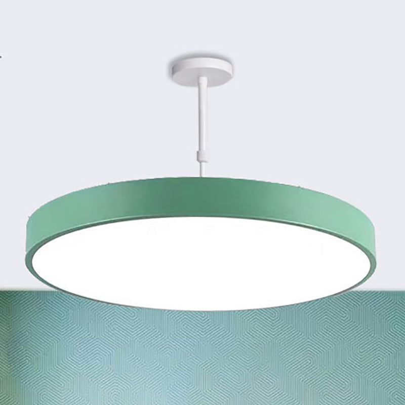 Mehrfarbige runde LED -Anhänger -Beleuchtungs -Leuchten -Makkaron -Metall -Makkaron -Hängebangußenlampe